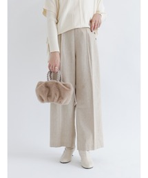 ツイードワイドパンツ