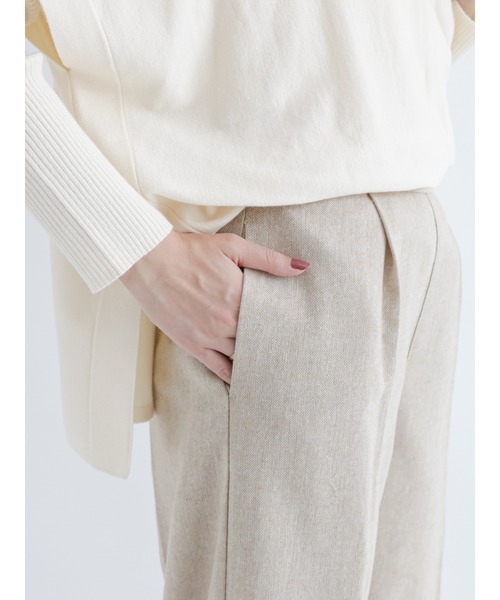 Te chichi（テチチ）の「ツイードワイドパンツ（その他パンツ・レディース・ブラック/ベージュ・SMALL/MEDIUM）」の11枚目の写真