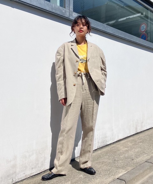 HOLIDAY（ホリデイ）の「SUPER FINE L/S T-SHIRT (RECORDER) スーパーファインロングスリーブTシャツ (レコーダー)（Tシャツ/カットソー・レディース・ホワイト/イエロー・M/XXL）」の14枚目の写真
