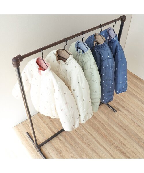 apres les cours(アプレレクール)の「リバーシブル中綿ジャケット(ダウンジャケット/コート・キッズ・ベージュ/ピンク/ラベンダー/サックスブルー/チャコール・120/80/130/140/90/100/110)」の19枚目の写真