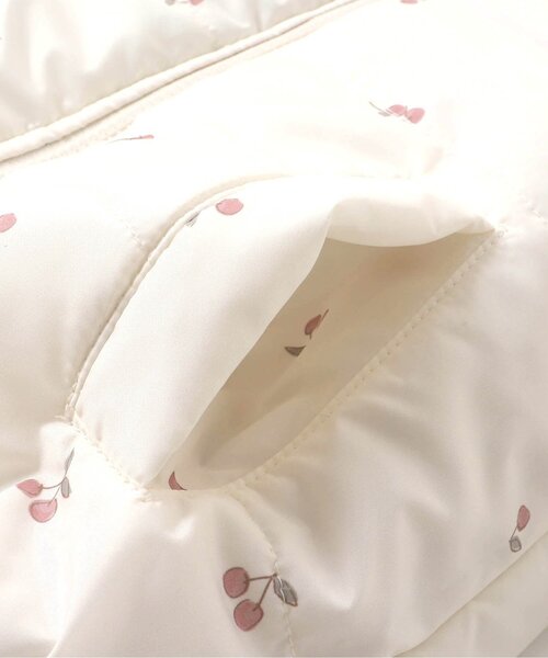 apres les cours(アプレレクール)の「リバーシブル中綿ジャケット(ダウンジャケット/コート・キッズ・ベージュ/ピンク/ラベンダー/サックスブルー/チャコール・120/80/130/140/90/100/110)」の8枚目の写真