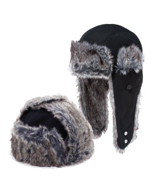 NEW ERA（ニューエラ）の「【NEW ERA】トラッパー The Trapper（ニットキャップ/ビーニー・メンズ・ブラック/タン・M/XL/L）」の2枚目の写真