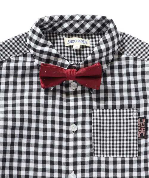 SHOO・LA・RUE（シューラルー）の「◆【110-140cm/プチセレ】ネクタイ付きシャツ（シャツ/ブラウス・キッズ・ブラック系1/ブルー系2/サックスブルー系7/ブラック系7・11/12/13/14）」の8枚目の写真