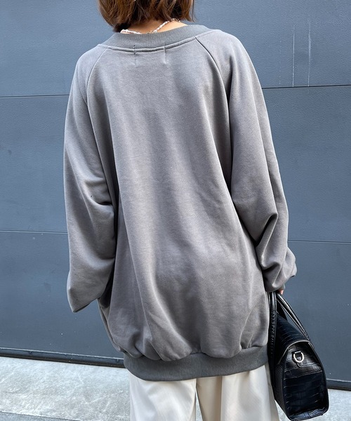 MAISON BREEZE(メゾンブリーズ)の「【MAISON BREEZE】コクーン2WAYビッグリングスナップカーディガン SCCH251(カーディガン/ボレロ・レディース・オレンジ/グレー/ブラック・FREE)」の16枚目の写真