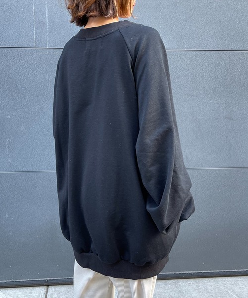 MAISON BREEZE(メゾンブリーズ)の「【MAISON BREEZE】コクーン2WAYビッグリングスナップカーディガン SCCH251(カーディガン/ボレロ・レディース・オレンジ/グレー/ブラック・FREE)」の12枚目の写真