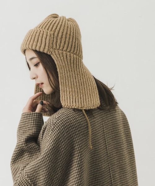 URBAN RESEARCH(アーバンリサーチ)の「HIGHLAND ニットキャップ(ニットキャップ/ビーニー・レディース・ブラック/キャメル/ホワイト/チャコールグレー/ブルー・-)」の1枚目の写真