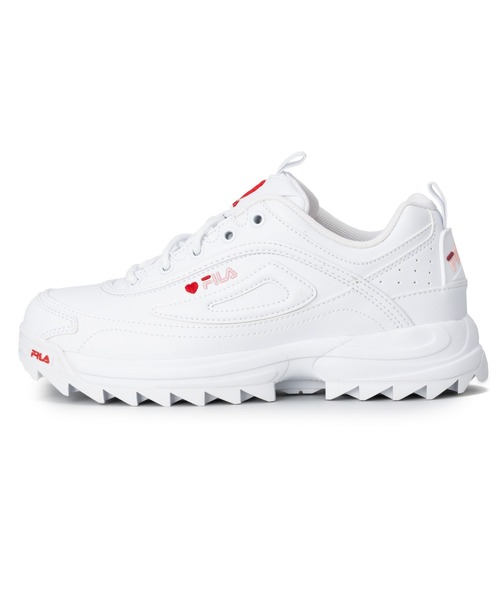 最終値下げ　FILA 25.5 厚底スニーカー　ピンク　ハート 最終値下げ FILA 25.5 厚底スニーカー ピンク ハート