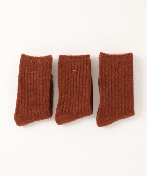 「kakko」(カッコ)の「レディース ウール混ソックス 3足セット(ソックス/靴下・レディース・C/D/E/F/A/H/J/K/L/B/G/I・FREE)」の5枚目の写真