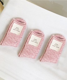 「kakko」 | レディース ウール混ソックス 3足セット(ソックス/靴下)