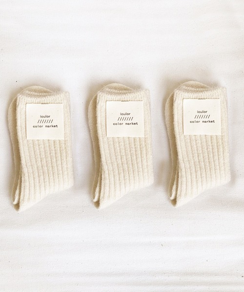「kakko」(カッコ)の「レディース ウール混ソックス 3足セット(ソックス/靴下・レディース・C/D/E/F/A/H/J/K/L/B/G/I・FREE)」の10枚目の写真