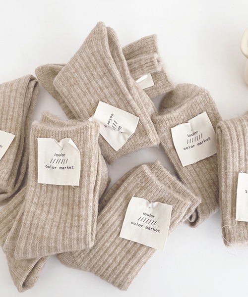 「kakko」(カッコ)の「レディース ウール混ソックス 3足セット(ソックス/靴下・レディース・C/D/E/F/A/H/J/K/L/B/G/I・FREE)」の13枚目の写真