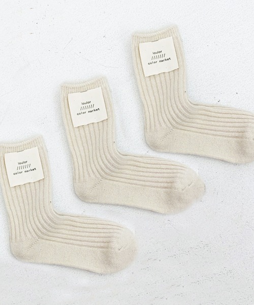 「kakko」(カッコ)の「レディース ウール混ソックス 3足セット(ソックス/靴下・レディース・C/D/E/F/A/H/J/K/L/B/G/I・FREE)」の17枚目の写真