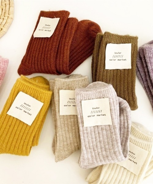 「kakko」(カッコ)の「レディース ウール混ソックス 3足セット(ソックス/靴下・レディース・C/D/E/F/A/H/J/K/L/B/G/I・FREE)」の18枚目の写真