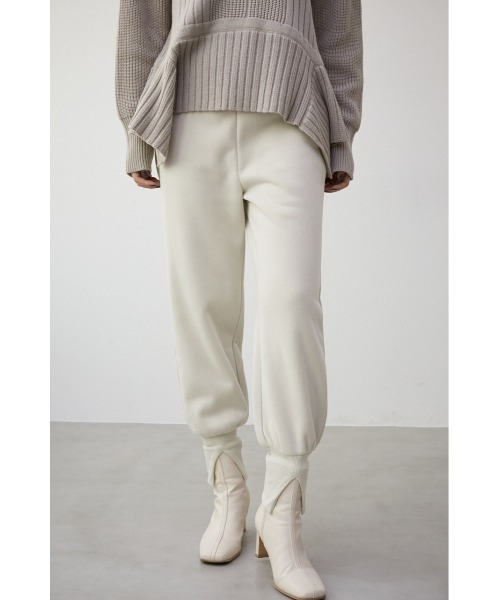 AZUL by moussy（アズールバイマウジー）の「DOUBLE FACE JOGGER PANTS/ダブルフェイスジョガーパンツ（その他パンツ・レディース・ダークオレンジ/アイボリー/ダークネイビー・SMALL/MEDIUM）」の2枚目の写真