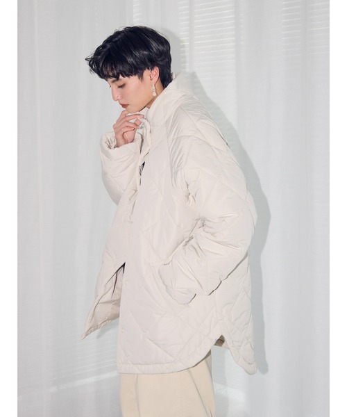 AMERICAN HOLIC（アメリカンホリック）の「あったかキルティングスタンドコート（その他アウター・レディース・アイボリー/イエロー・L/M）」の14枚目の写真