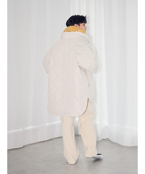 AMERICAN HOLIC（アメリカンホリック）の「あったかキルティングスタンドコート（その他アウター・レディース・アイボリー/イエロー・L/M）」の18枚目の写真