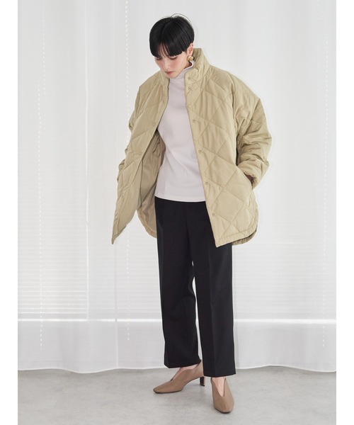 AMERICAN HOLIC（アメリカンホリック）の「あったかキルティングスタンドコート（その他アウター・レディース・アイボリー/イエロー・L/M）」の19枚目の写真