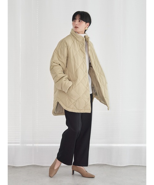 AMERICAN HOLIC（アメリカンホリック）の「あったかキルティングスタンドコート（その他アウター・レディース・アイボリー/イエロー・L/M）」の20枚目の写真