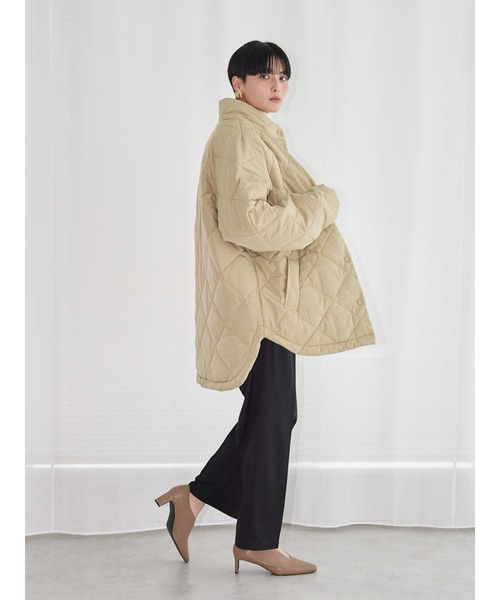 AMERICAN HOLIC（アメリカンホリック）の「あったかキルティングスタンドコート（その他アウター・レディース・アイボリー/イエロー・L/M）」の21枚目の写真