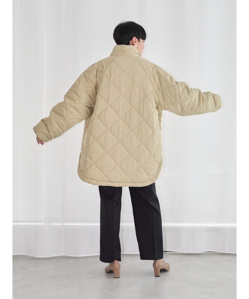 AMERICAN HOLIC（アメリカンホリック）の「あったかキルティングスタンドコート（その他アウター・レディース・アイボリー/イエロー・L/M）」の22枚目の写真