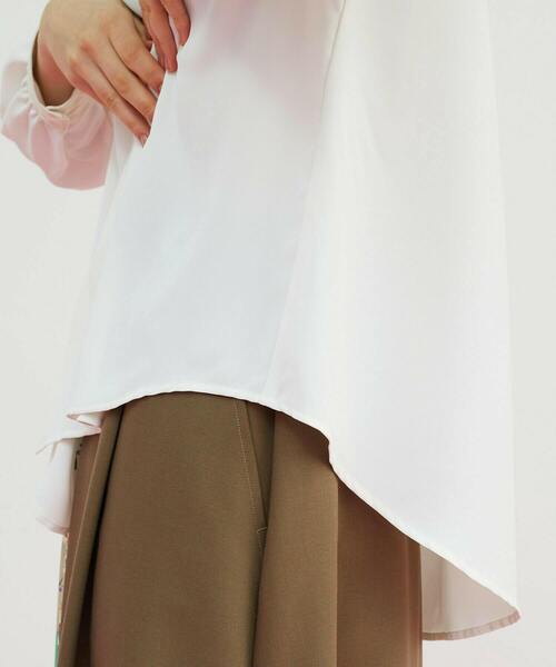 FRAPBOIS（フラボア）の「アロウブラウス（シャツ/ブラウス・レディース・オフホワイト/ネイビー・1）」の14枚目の写真