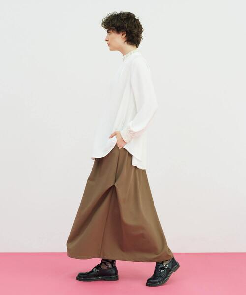 FRAPBOIS（フラボア）の「アロウブラウス（シャツ/ブラウス・レディース・オフホワイト/ネイビー・1）」の4枚目の写真