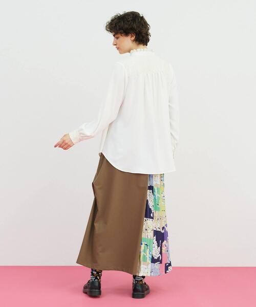 FRAPBOIS（フラボア）の「アロウブラウス（シャツ/ブラウス・レディース・オフホワイト/ネイビー・1）」の11枚目の写真