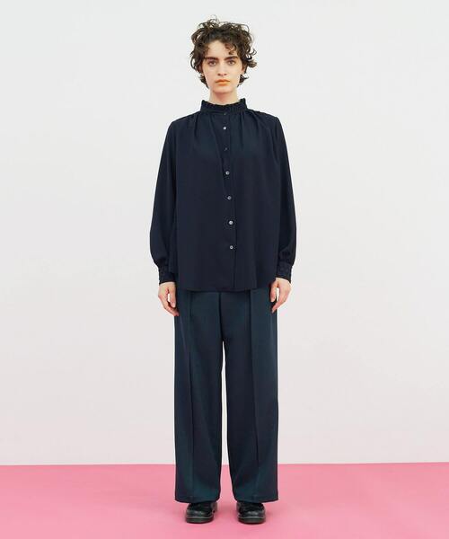 FRAPBOIS（フラボア）の「アロウブラウス（シャツ/ブラウス・レディース・オフホワイト/ネイビー・1）」の18枚目の写真