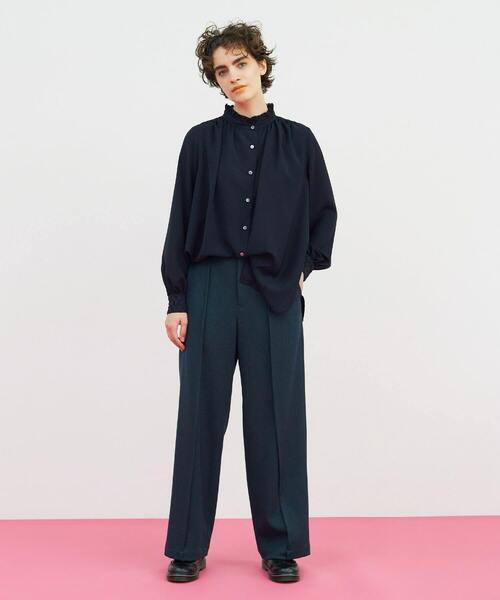 FRAPBOIS（フラボア）の「アロウブラウス（シャツ/ブラウス・レディース・オフホワイト/ネイビー・1）」の22枚目の写真