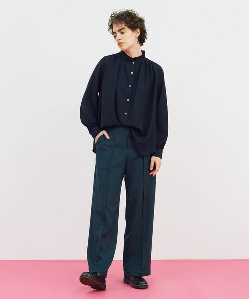 FRAPBOIS（フラボア）の「アロウブラウス（シャツ/ブラウス・レディース・オフホワイト/ネイビー・1）」の19枚目の写真