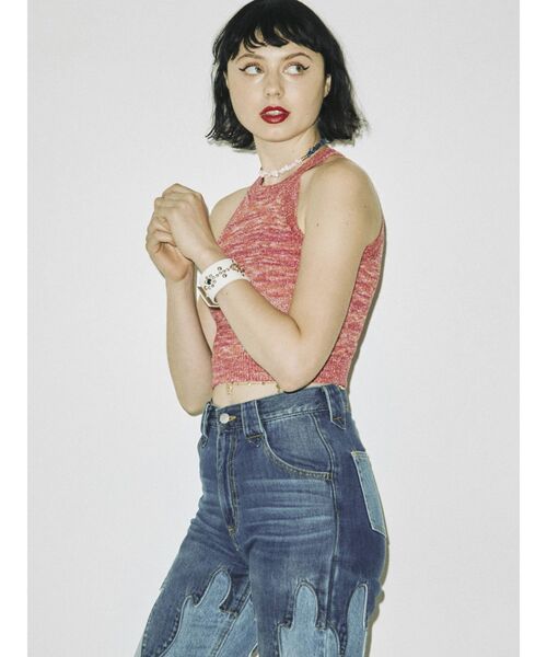 jouetie（ジュエティ）の「アメスリニットタンク（タンクトップ・レディース・ピンク/ブルー/パープル・MEDIUM）」の13枚目の写真