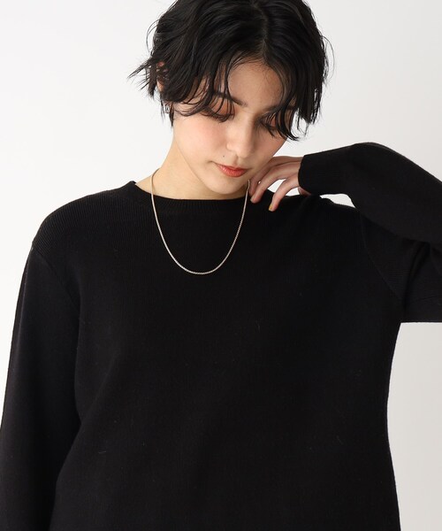 OPAQUE.CLIP（オペークドットクリップ）の「◆ロープ風メタルチェーンネックレス（ネックレス・レディース・シルバー/ゴールド・00）」の5枚目の写真