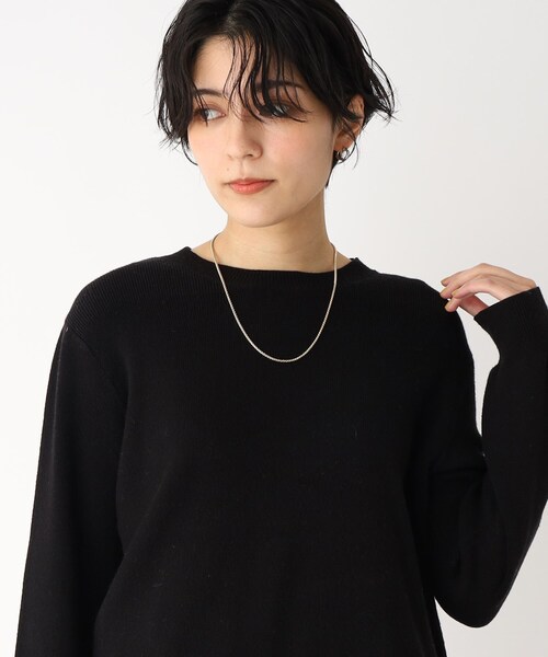 OPAQUE.CLIP（オペークドットクリップ）の「◆ロープ風メタルチェーンネックレス（ネックレス・レディース・シルバー/ゴールド・00）」の6枚目の写真