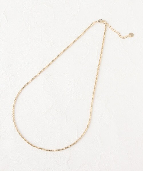 OPAQUE.CLIP（オペークドットクリップ）の「◆ロープ風メタルチェーンネックレス（ネックレス・レディース・シルバー/ゴールド・00）」の9枚目の写真