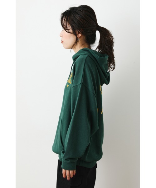 RODEO CROWNS WIDE BOWL（ロデオクラウンズワイドボウル）の「BUTTERFLY スウェットパーカー（パーカー・レディース・グレー×ホワイト/ブラック/ダークグリーン・FREE）」の14枚目の写真