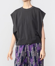 LE GLAZIK | LE GLAZIK | コットン ワイドクルーネックベスト WOMEN(ベスト)