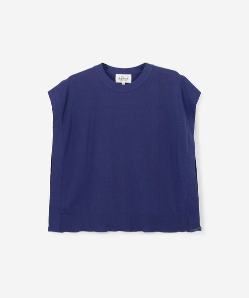 LE GLAZIK(ルグラジック)フランネルベスト＊ネイビー＊美品