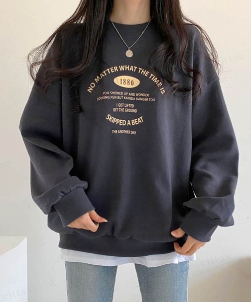 Dalfwin（ダールフィン）の「韓国ファッションBEATプリントドルマン