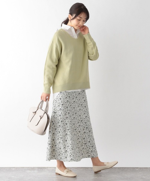 VERY6月号掲載 charmセミフレアスカート グレーA36 VERY6月号掲載 charmセミフレアスカート グレーA36