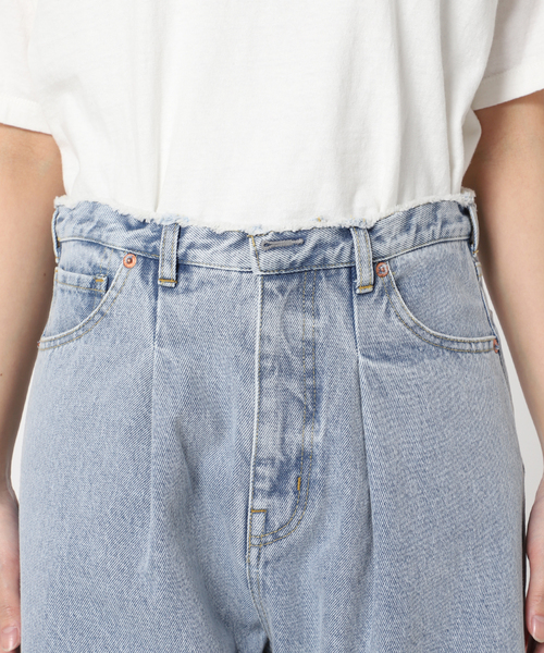 U by SPICK&SPAN（ユーバイスピックアンドスパン）の「ADELE（デニムパンツ・レディース・コバルトブルー/ブラック・24/25/26/27）」の13枚目の写真