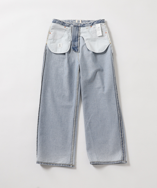 U by SPICK&SPAN（ユーバイスピックアンドスパン）の「ADELE（デニムパンツ・レディース・コバルトブルー/ブラック・24/25/26/27）」の6枚目の写真