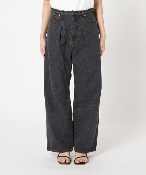 U by SPICK&SPAN（ユーバイスピックアンドスパン）の「ADELE（デニムパンツ・レディース・コバルトブルー/ブラック・24/25/26/27）」の5枚目の写真