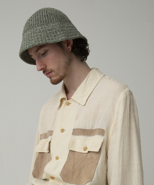 JOINT WORKS（ジョイントワークス）の「【RACAL / ラカル】 Mix japanese paper knit hat（ハット・メンズ・ブルー/マスタード/グリーン・FREE）」の2枚目の写真