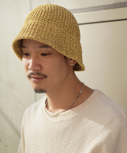 JOINT WORKS（ジョイントワークス）の「【RACAL / ラカル】 Mix japanese paper knit hat（ハット・メンズ・ブルー/マスタード/グリーン・FREE）」の5枚目の写真