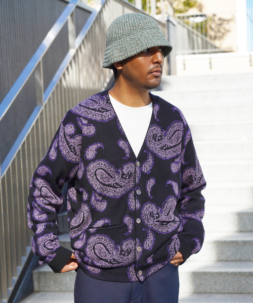 JOINT WORKS（ジョイントワークス）の「【RACAL / ラカル】 Mix japanese paper knit hat（ハット・メンズ・ブルー/マスタード/グリーン・FREE）」の8枚目の写真