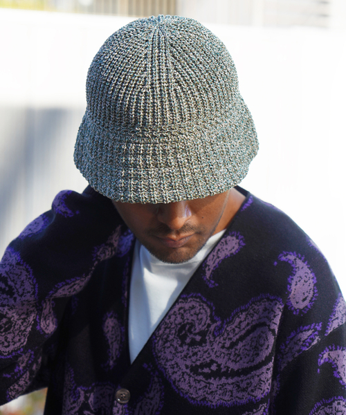 JOINT WORKS（ジョイントワークス）の「【RACAL / ラカル】 Mix japanese paper knit hat（ハット・メンズ・ブルー/マスタード/グリーン・FREE）」の9枚目の写真