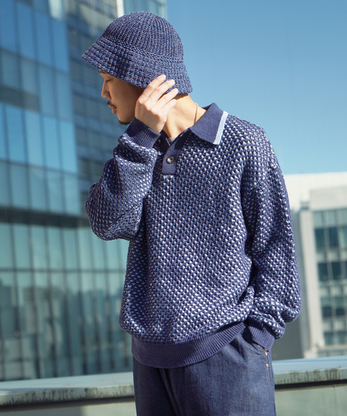 JOINT WORKS（ジョイントワークス）の「【RACAL / ラカル】 Mix japanese paper knit hat（ハット・メンズ・ブルー/マスタード/グリーン・FREE）」の12枚目の写真