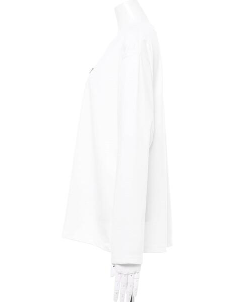 INGNI(イング)の「シンプル刺しゅうロゴロングTシャツ(Tシャツ/カットソー・レディース・ブラック×ホワイト/ホワイト×ブラック/ホワイト×ブルー・M)」の8枚目の写真