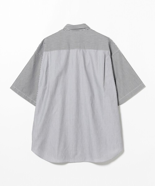 BEAMS LIGHTS ビームスライツ ストライプシャツ L BEAMS LIGHTS（ビームスライツ）の「BEAMS LIGHTS / ストライプ