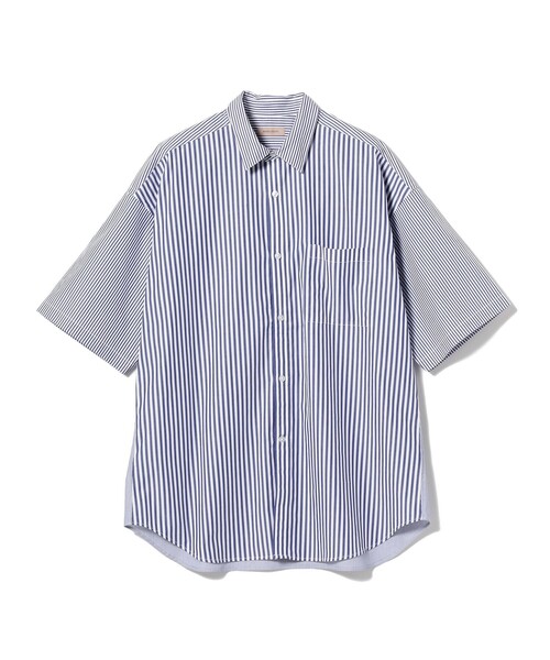 BEAMS LIGHTS ビームスライツ ストライプシャツ L BEAMS LIGHTS（ビームスライツ）の「BEAMS LIGHTS / ストライプ